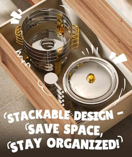 Chafing Dishes for Buffet 4 Pack (4 PACK / Gold)