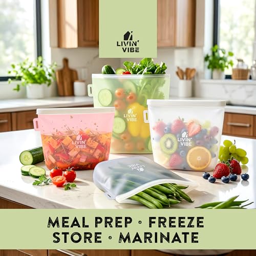 Reusable Silicone Food Storage Bags
