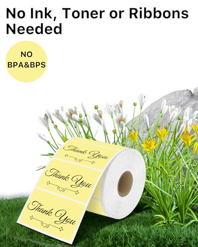 3" x 2" Thermal Labels (3"x2" / Yellow)