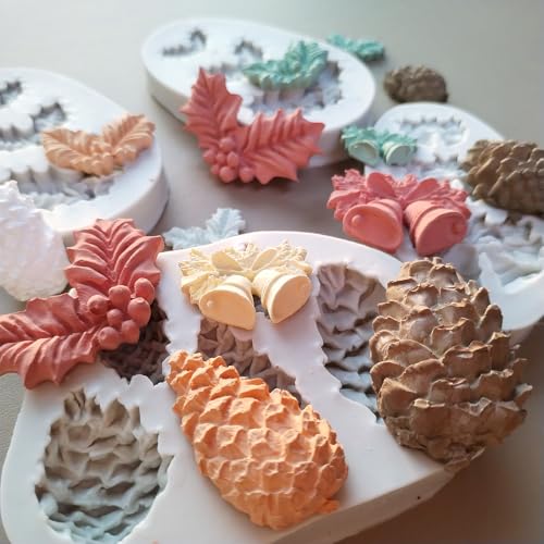 4PCS Christmas Fondant Molds (4pc xmas)