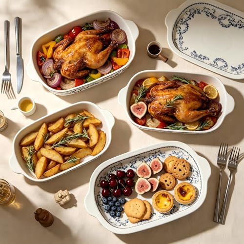 Ceramic Casserole Dish with Lids for Oven