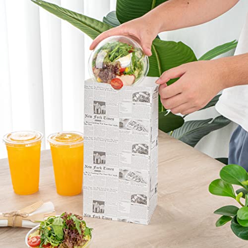 Bag Tek 8 Lb Disposable Lunch Bags (8 lb / Newsprint)