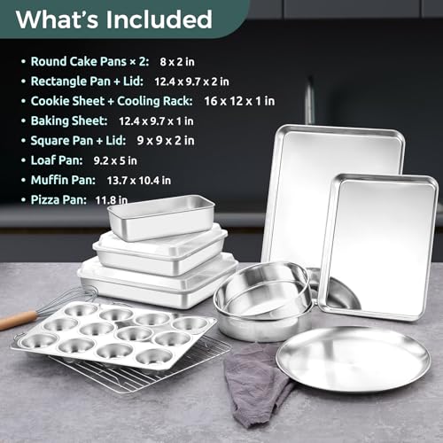 12 Piece Bakeware Sets (12-Piece Set)