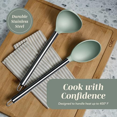 Silicone Cooking Utensils (Mint / 10 Pieces)