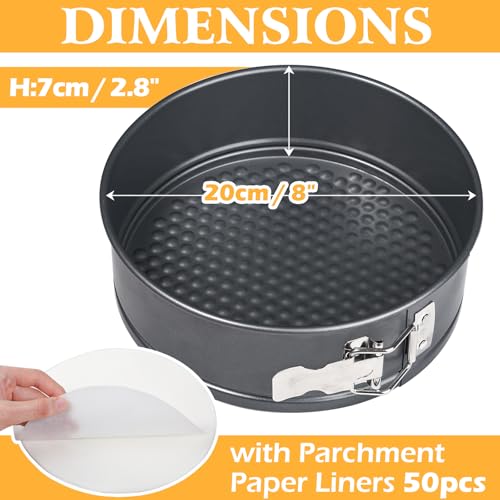 8 Inch Springform Pan Set for Baking (8 inch)