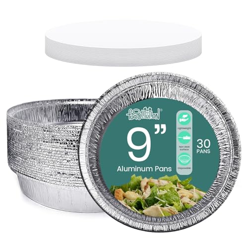 Round Aluminum Pans with Lids