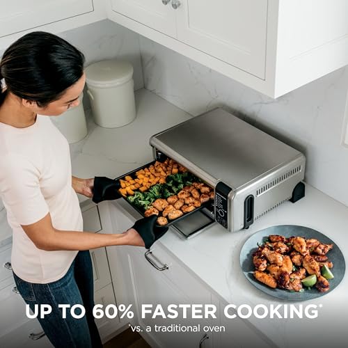 Digital Air Fry Countertop Oven (8-in-1 Flip Oven)