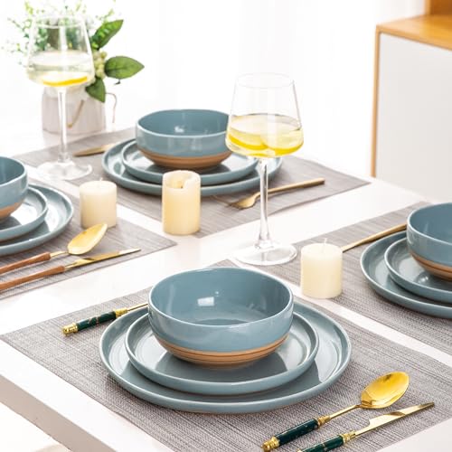 Dinnerware Sets for 8 (Stone Blue / Service For 8(24Pcs))