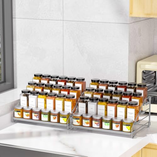 4 Tier Spice Rack for Cabinet (2 Count)