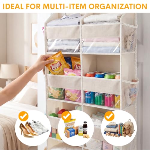 Over the Door Organizer 6 Tiers (Cream - 6 Tiers)