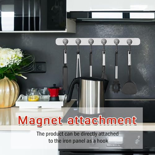 50 Pack Black Magnet Hooks (50 Count)