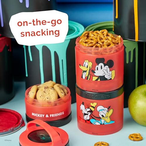 Mickey & Friends Snack Containers 3 Stackable Snack Cups Classic! (Disney / Classic)