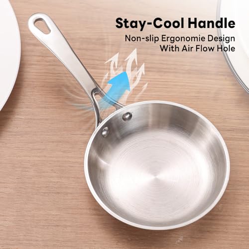 0.12QT Mini Sauce Pan (0.12 QT / Silver)