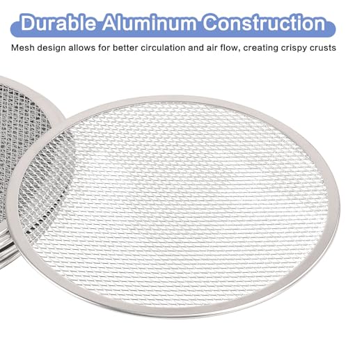 Pizza Screen 10 Inch 2 Pack Aluminum Pizza Pan Restaurant (10 inch Pizza Screen)