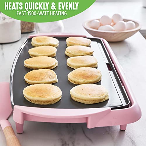 20" Extra Large Electric Griddle (Soft Pink)