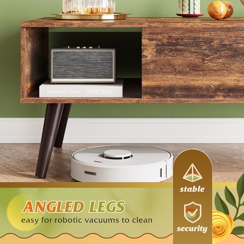 Lift Top Coffee Table with Hidden Storage (Aged Brown / 39")