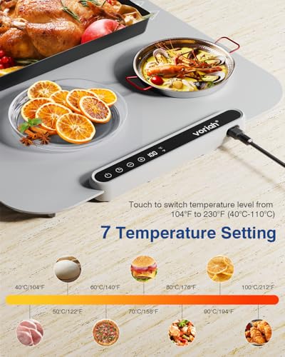 Warming Mat for Food (XL-28*16'' / Graphite Gray)