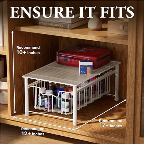 Stackable Basket Drawer (1-tier / White)