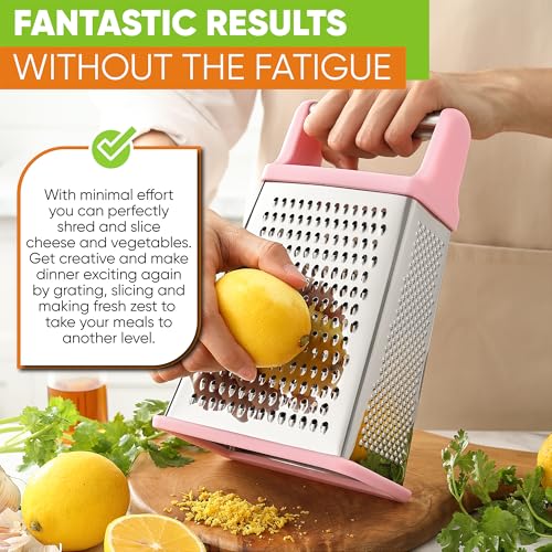 Stainless Steel XL Cheese Grater for Kitchen