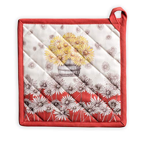 Pot Holders 100% Cotton Potholders (109 - Bagatelle / 8" x 8" (Pot Holder Pack of 1))
