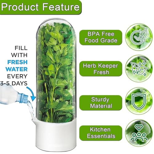 Herb Saver for Refrigerator (Herb Keeper(1Pack))