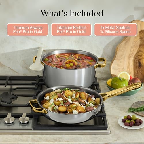 Titanium Pro Cookware Duo (Standard / Gold)