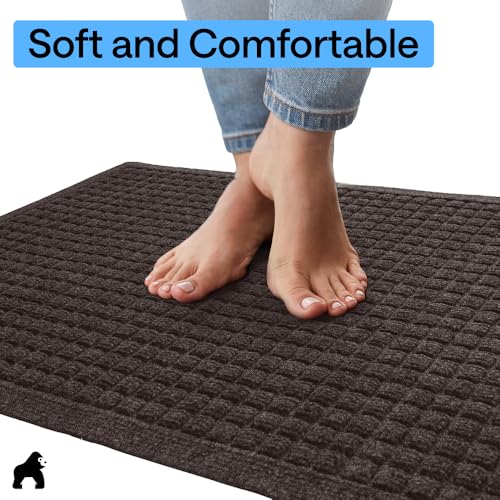 HydroABSORB Door Mat for Indoor Outdoor Use (Coffee / 29" X 17")