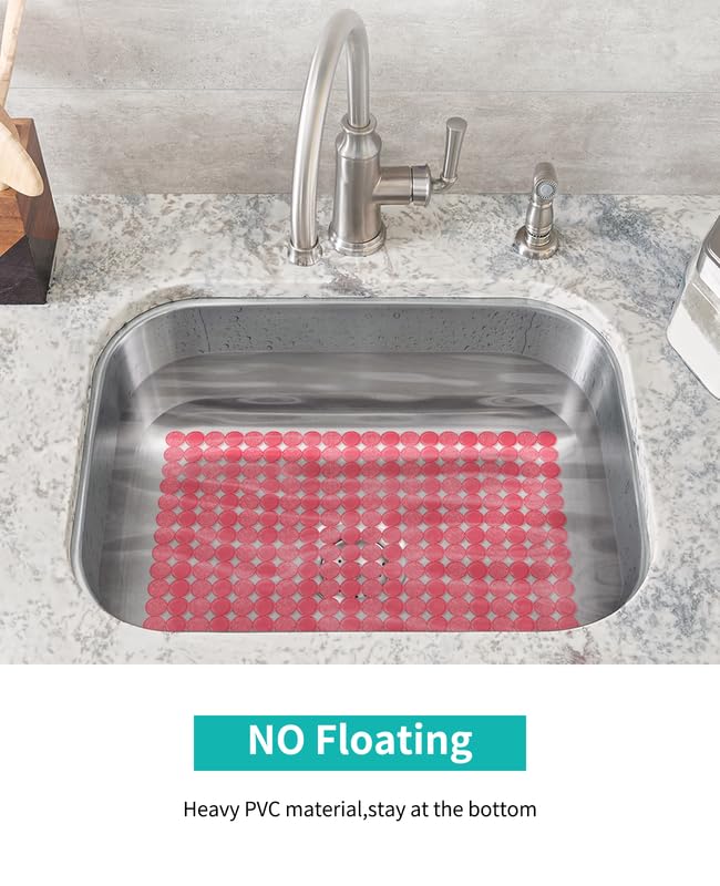 2 Pack Kitchen Sink Mat (Red)