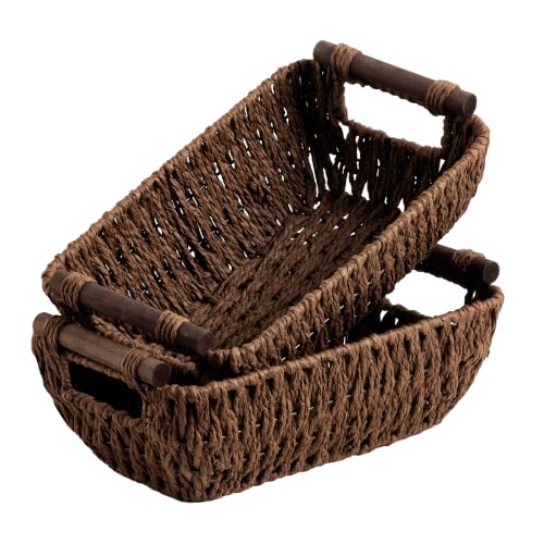 Small Baskets for Organizing (Dark Brown / Small)