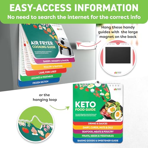 Air Fryer & Keto Cookbook Magnets (2 Count)