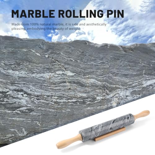 Marble Rolling Pin (Gray Marble)