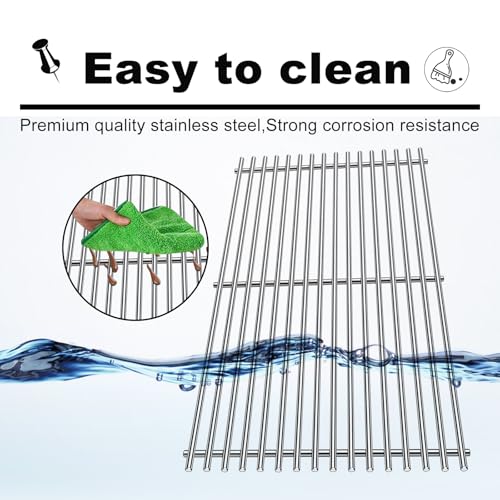 Grill Grates Replacement for Weber Grill Parts Weber Genesis II E (Silver 7MM)