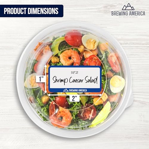 Dissolvable Food Labels for Food Containers (Old Glory Blue)