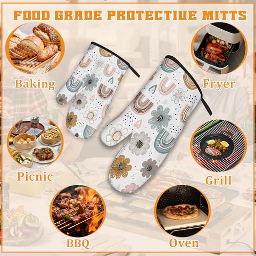 Cute Rainbows Oven Mitts and Pot Holders (4 Count)