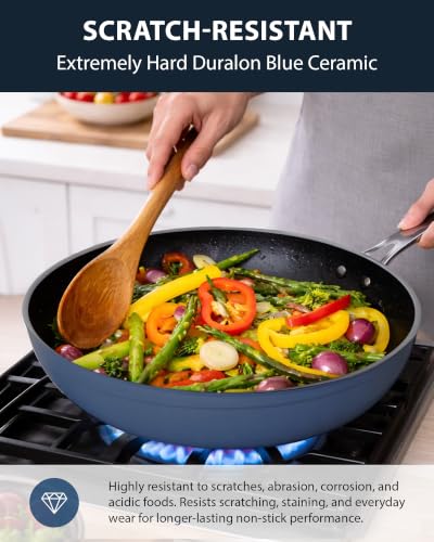 12pc Forged Lightweight Cookware Set (Deep Blue (G10))