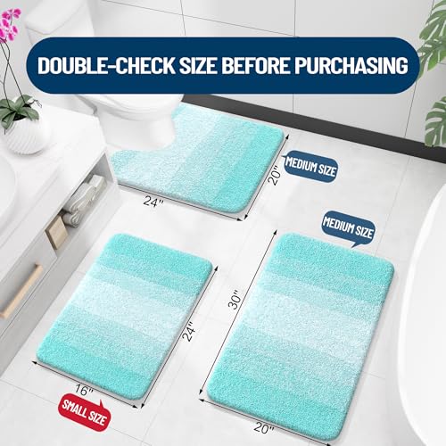 Bathroom Rugs Mat 34x21 (34" X 21" / Teal)