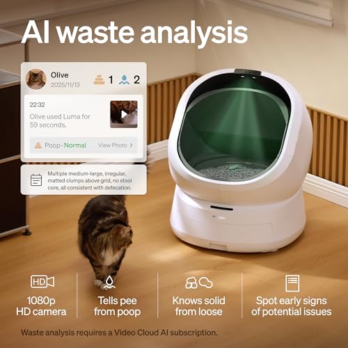 Automatic Litter Box with AI (White / AI Bundle)