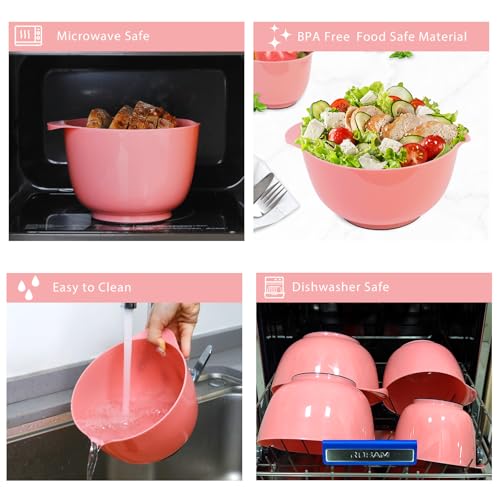 Classic Mixing Bowls Set of 4 (Red)