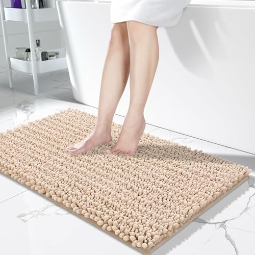 Long Bathroom Rugs Non Slip Washable 44x24 Inch