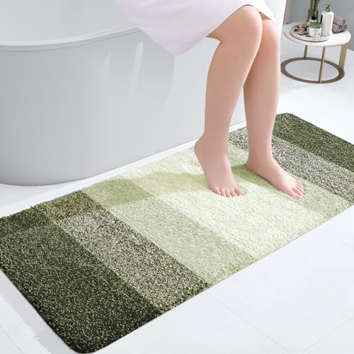 Bathroom Runner Rug 44x20 (44" X 20" / Dark Green)