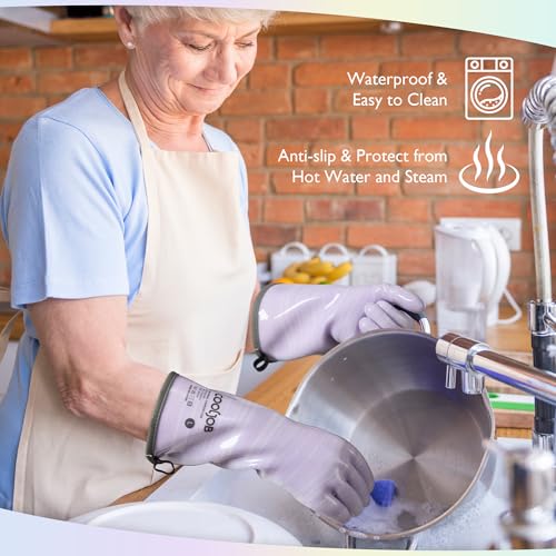 Heat Resistant Oven Gloves (Yellow / Large)