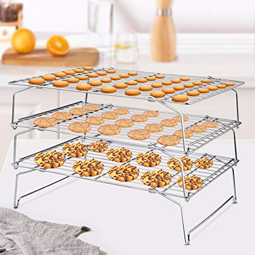 5 Tier Stainless Steel Cooling Rack (Silver / 16.5" x 11.4")