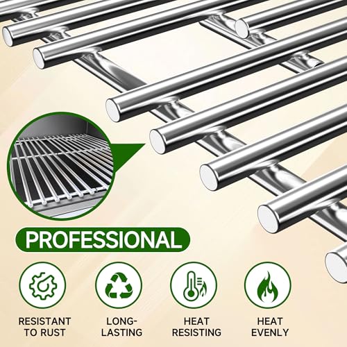 17.5 inch Grill Cooking Grates for Weber Spirit E210 E (17.5" D x 20.5" W)
