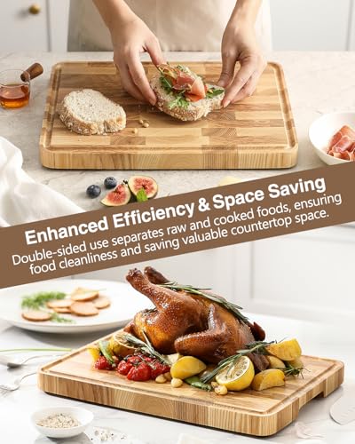 Ash Wood Cutting Board (13.8"L x 9.8"W)