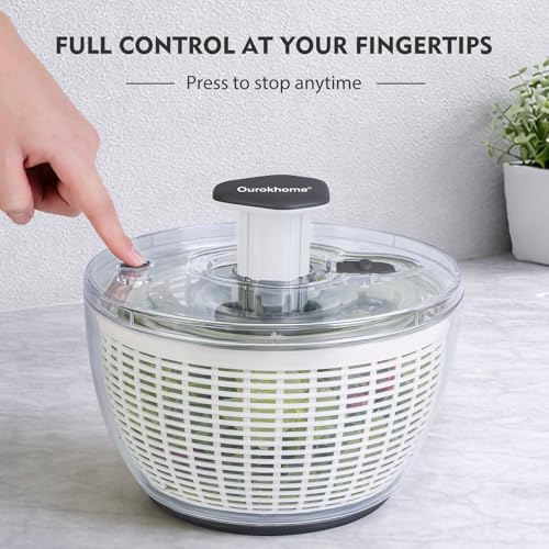6.3 QT Salad Spinner with Fully Removable Lid (6.3 QT)
