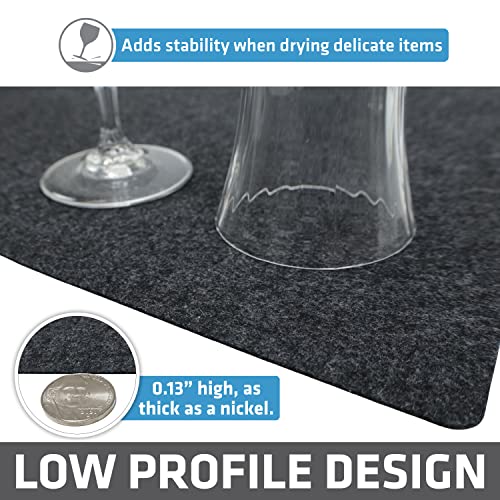 Jumbo XL Dish Drying Mat (Charcoal / 19" x 24")