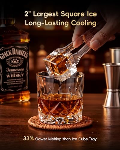 2" Large Ice Cube Maker (Black)