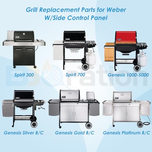 7526 7527 17.5" Grill Grates Replacement for Weber Spirit II 300 Series (17 1/2" x 11 7/8"CI)