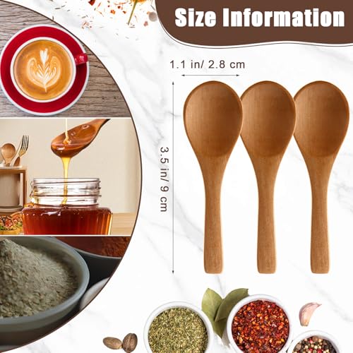 50 Pcs Small Wooden Spoons (50 Count)
