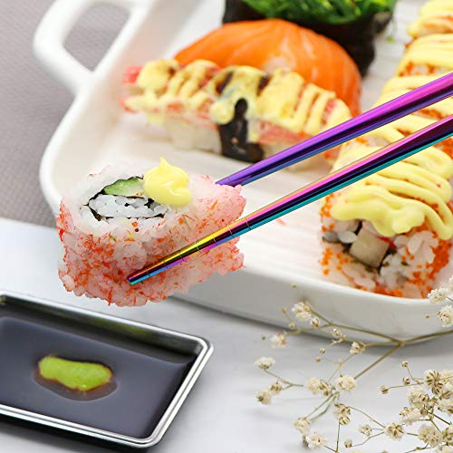 Stainless Steel Chopsticks (Multicolor)